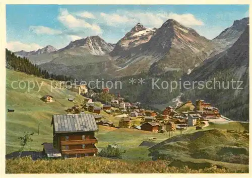 Arosa GR Kulm mit Furkagruppe Kat. Arosa