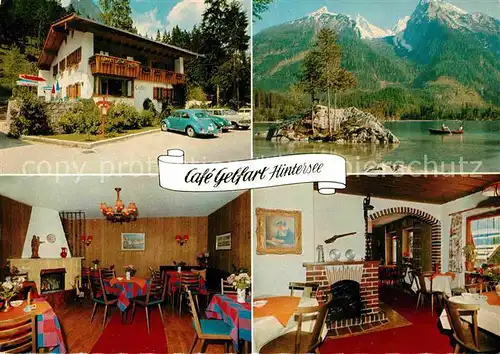 Hintersee Berchtesgaden Cafe Fremdenheim Gelfart Kat. Berchtesgaden