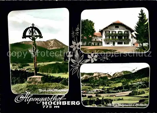 Traunstein Oberbayern Alpengasthaus Hochberg Watzmann Hochkalter  Kat. Traunstein