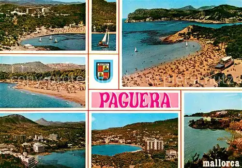 Paguera Mallorca Islas Baleares Teilansichten Strandpartien Kat. Calvia