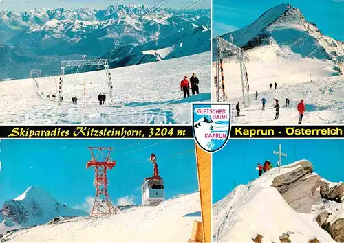 Kaprun Skiparadies Kitzsteinhorn Gletscherbahn Gipfelkreuz Kat. Kaprun