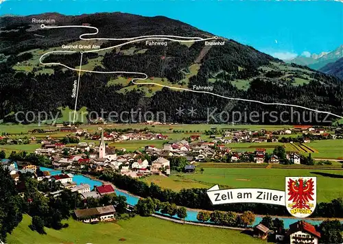Zell Ziller Tirol Grindalm Eigener Seilbahnbetrieb Rohrberg Kat. Zell am Ziller