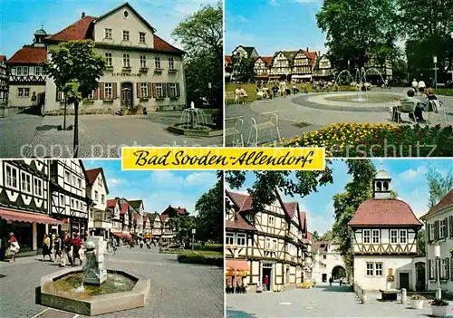 Bad Sooden Allendorf Kurverwaltung Brunnen Markt Fachwerkhaeuser Kat. Bad Sooden Allendorf