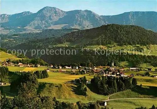 Hittisau Vorarlberg Bregenzerwald mit Winterstaude Kat. Hittisau