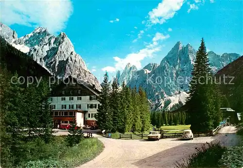 Sexten Sesto Suedtirol Dolomiten Hotel Elferkofel Zwoelferkofel Einserkofel Kat. Bozen