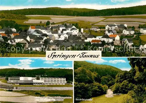 Springen Untertaunus Gesamtansicht Schulungs und Erholungsheim Sauerbrunnen Kat. Heidenrod