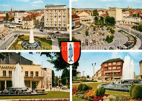 Kaiserslautern Fackelrondell Brunnen Kat. Kaiserslautern