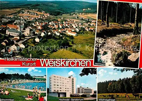 Weiskirchen Saar Holzbach Hochwald Sanatorium Schwimmbad Kat. Weiskirchen Saar