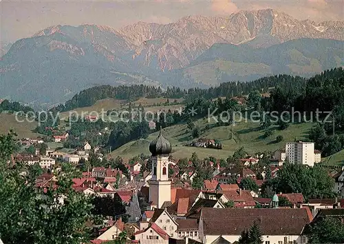 Immenstadt Allgaeu Daumengruppe Kirche Panorama Kat. Immenstadt i.Allgaeu