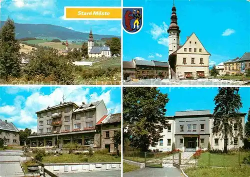 Stare Mesto Pod Landsteijnem Kirche Rathaus Ortsansichten Kat. Tschechische Republik