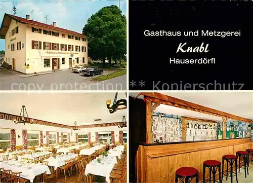 Hauserdoerfl Gasthaus Metzgerei Knabl Kat. Waakirchen