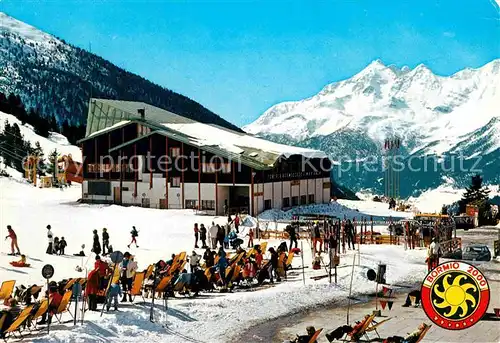 Bormio Abfahrt der neuen Seilbahn Kat. Italien