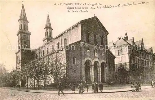 Ludwigshafen Rhein Ludwigskirche Kat. Ludwigshafen am Rhein