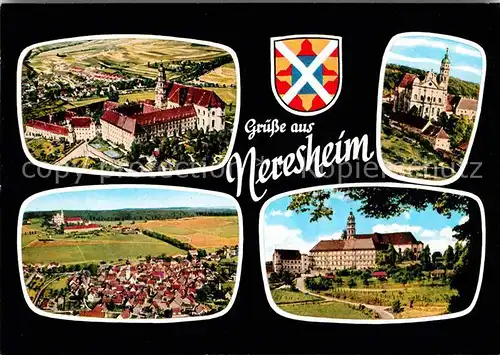Neresheim Abtei Kloster Neresheim Kirche Fliegeraufnahme Kat. Neresheim