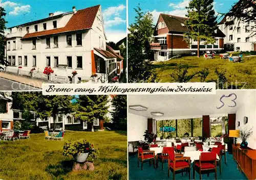 Hahnenklee Bockswiese Harz Bremer Evangelisches Muettergenesungsheim  Kat. Goslar