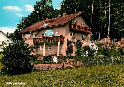 Schildertschlag Haus Waldesruh Kat. Grafenau