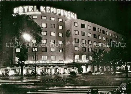 Berlin Hotel Kempinski Kuerfuerstendamm Nachtaufnahme Kat. Berlin