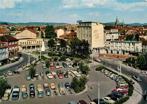 Kaiserslautern Fackelrondell Hotel Schwan Stiftskirche Parkplatz Kat. Kaiserslautern