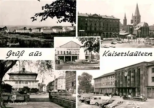 Kaiserslautern Vogelsweh Stiftsplatz Fruechthallstrasse Hauptbahnhof Kat. Kaiserslautern