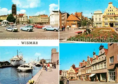 Wismar Mecklenburg Markt Kraemerstrasse Hafenpartie