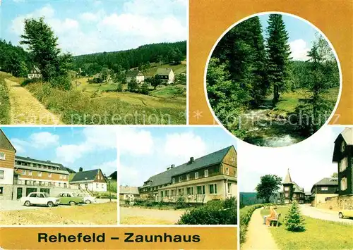 Rehefeld Zaunhaus Teilansicht Tal der Wilden Weisseritz Ferienheime Erholungsheim Jagdschloss Kat. Altenberg
