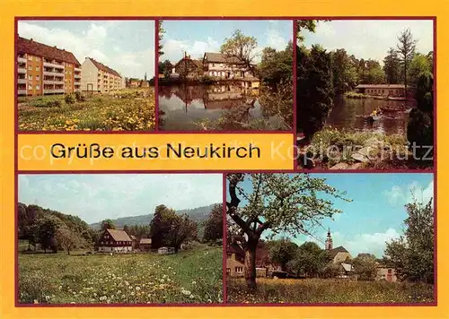 Neukirch Bischofswerda Neubauten Parkstrasse Teilansichten Gondelteich Valtentalbaude Valtenberg Kat. Bischofswerda