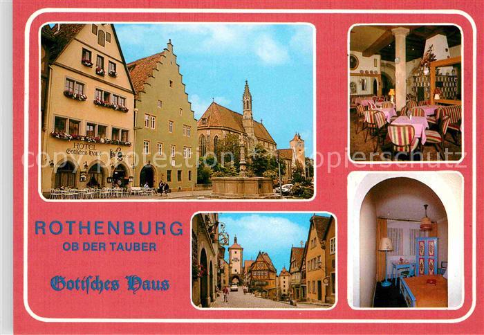 Rothenburg Tauber Hotel Gotisches Haus Herrngasse Gaststube Zimmer Kat Rothenburg Ob Der Tauber Nr De22026 Oldthing Ansichtskarten Bayern