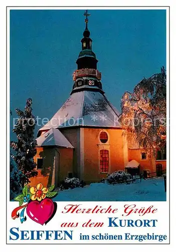 Seiffen Erzgebirge Bergkirche Kat. Kurort Seiffen Erzgebirge