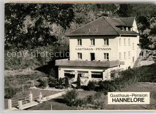 Ramschied Gasthaus Pension Hannelore Panorama Gastraum Doppelkarte Kat. Bad Schwalbach