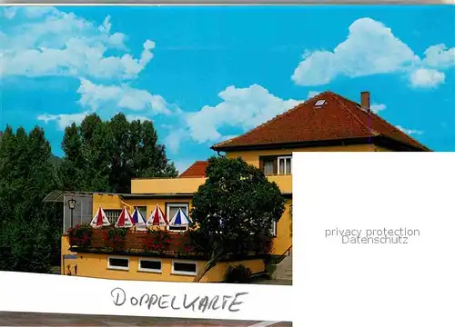 Bad Koenig Odenwald Cafe Konditorei Orth Gaststube Aussenansicht Doppelkarte Kat. Bad Koenig