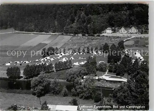 Pappenheim Mittelfranken Fliegeraufnahme Campingplatz Kat. Pappenheim