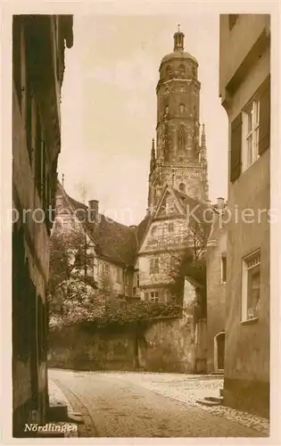 Noerdlingen Partie Sankt Georgskirche Kat. Noerdlingen