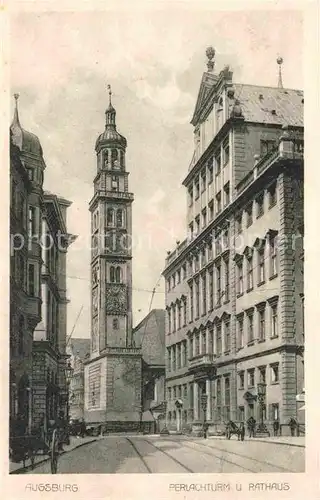 Augsburg Perlachturm Rathaus Kat. Augsburg