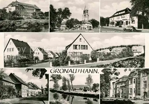 Gronau Leine Mittelschule Am Markt Leinepartie Krankenhaus Kat. Gronau (Leine)