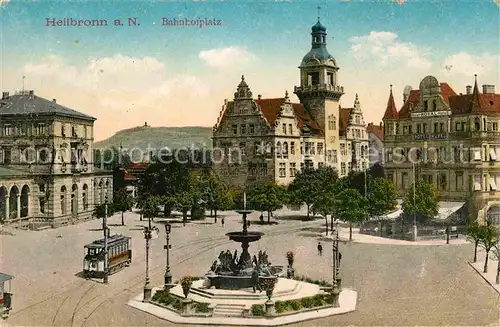 Heilbronn Neckar Bahnhofplatz Kat. Heilbronn