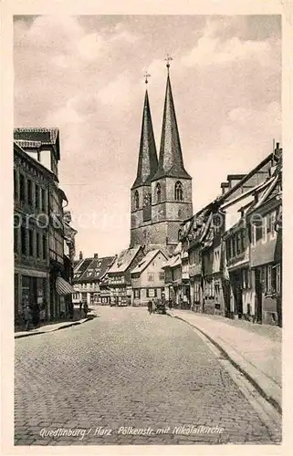 Quedlinburg Poelkenstrasse Nikolaikirche Kat. Quedlinburg
