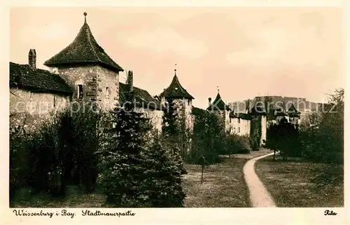 Weissenburg Bayern Stadtmaue Kat. Weissenburg i.Bay.