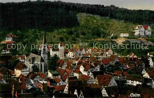 Calw Kirche Panorama Kat. Calw