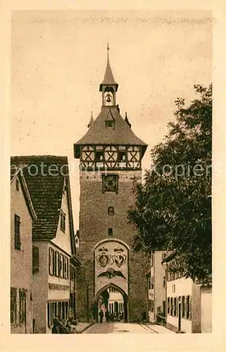 Marbach Neckar Oberer Thorturm Kat. Marbach am Neckar