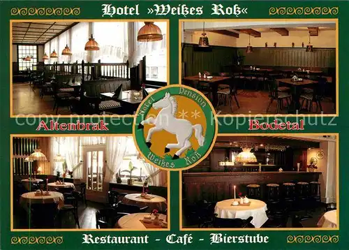 Altenbrak Harz Hotel Weisses Ross Gastraeume Bar Kat. Altenbrak