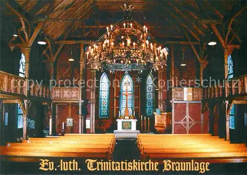 Braunlage Ev luth Trinitatiskirche Inneres Kat. Braunlage Harz
