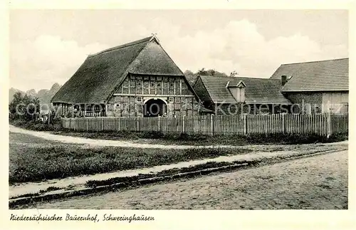 Schweringhausen Niedersaechsischer Bauernhof Kat. Ehrenburg