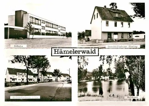 Haemelerwald Schule Hildesheimer Strasse Waldsee Geschaeftshaus Huesing Kat. Lehrte
