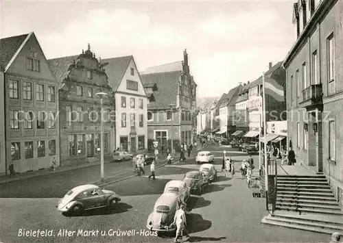 Bielefeld Alter Markt und Cruewell Haus  Kat. Bielefeld