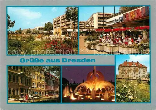 Dresden Am Neustaedter Markt Teilansichten Kat. Dresden Elbe