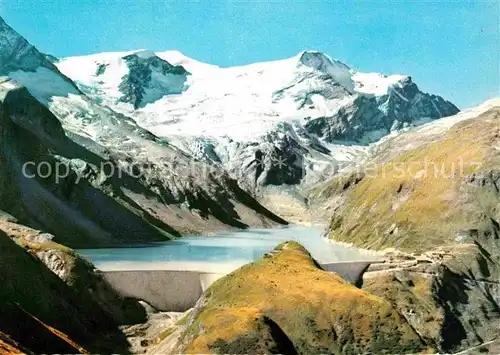 Kaprun Kraftwerksgruppe Glockner Kaprun Drossen und Mooserbodentalsperre mit Heidnischer Kirche Kat. Kaprun