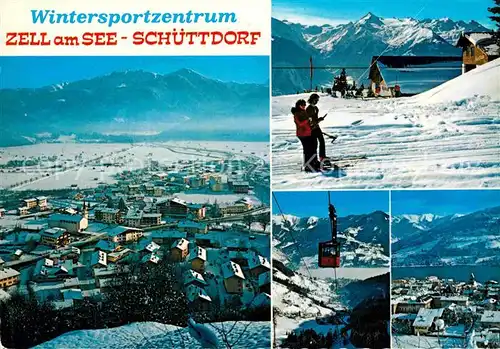 Schuettdorf Zell Hohe Tauern Areitalm mit Glocknerlift Kitzsteinhorn Lift Seilbahn Kat. Zell am See