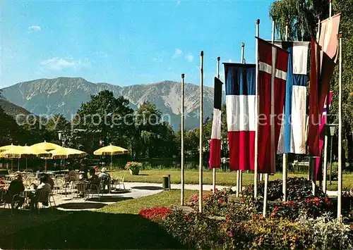 Puchberg Schneeberg Kurpark Terrasse Kat. Puchberg am Schneeberg