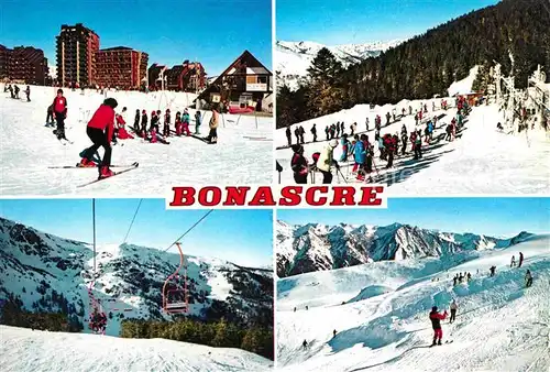 Bonascre Ariege Les Teleskis Piste des Isards Piste du Savis