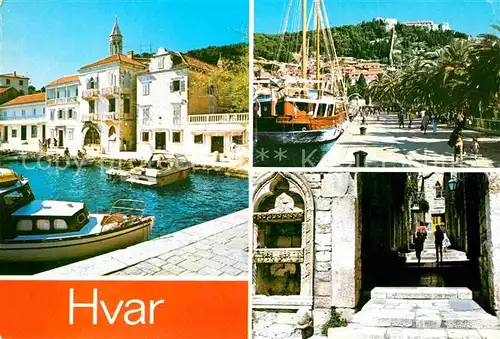 Hvar Hafen Ortsmotive  Kat. Kroatien